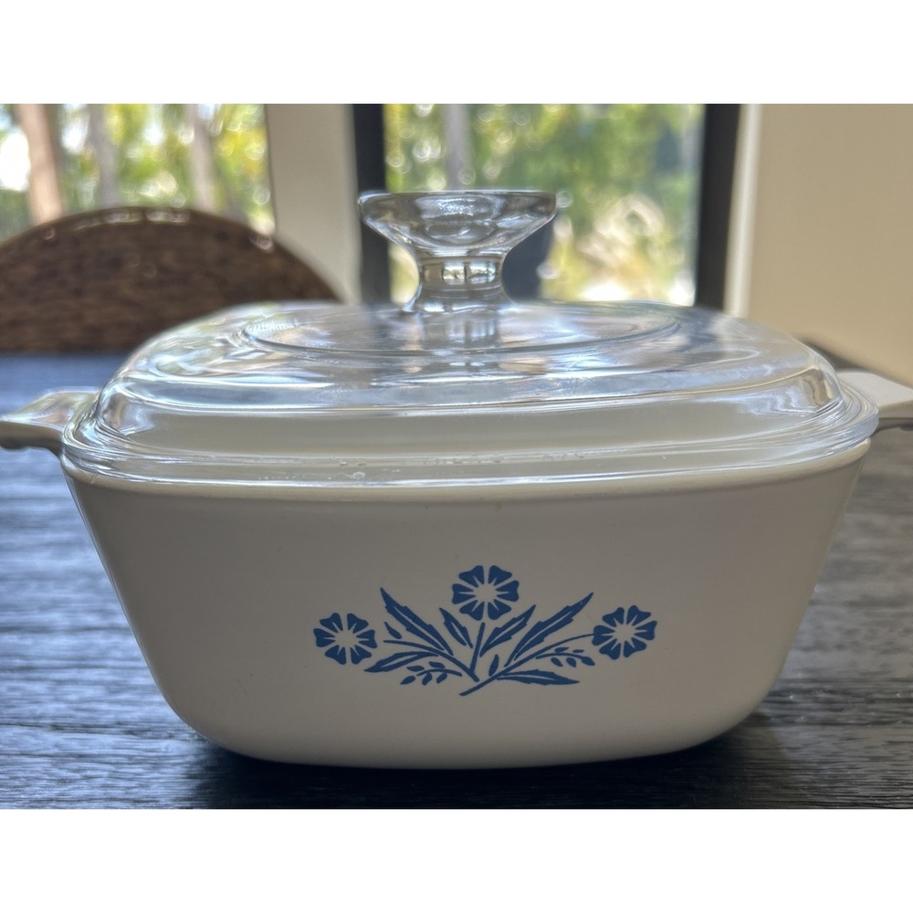 Vintage Corning Ware Shadow Iris A-5-B 1.5Qt Casserole Dish w/ Glass Lid